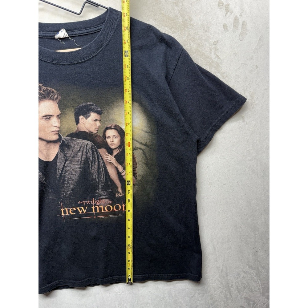 Y2K Twilight New Moon Movie Promo T Shirt Official Mens L Anvil Graphic Faded - Picture 4 of 7